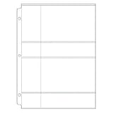 8.5x11 3-Ring Photo Sleeve Refills: 4x6 Pocket 25-Pack