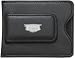 Philadelphia Eagles 3/8 Sterling Silver Eagles Head on Black Leather Money Clip / Credit Card Holder