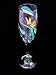 Bird of Paradise Design - Hand Painted - Flute - 6 oz. Image