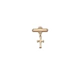 Children's 14k Gold Filled Christening Pin with Cross