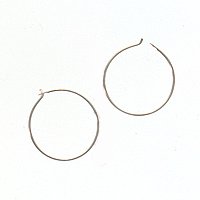 Sterling Silver Earrings Beadng Hoops 3 4 Inch Chandelier