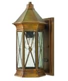 IMAGE OF Hinkley Lighting 2290SN-DS Brighton Dark Sky 1 Light Outdoor Wall Light in Sienna with Clear Seedy glass