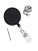 Heavy Duty Retractable Badge Reel with Reinforced Vinyl Strap Clip - Strong Badge Holder with Metal Belt Clip - Black and Chrome Reels for Nurses Packaged and Sold Individually by Specialist ID