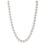 Hand Knotted 16 Faux Pearl Necklace