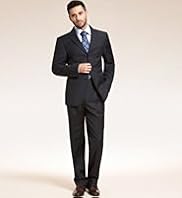 Big Tall Collezione Wool Rich 3 Button Jacket with Cashmere