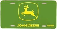 John Deere Logo License Plate Tin Sign
