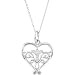 Sterling Silver KIT 27.17 MMX24.48 MM NECKLACE WITH CARD AND BOX Pure In Heart Necklace W/card And Box