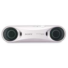 Sony Electronics : Compact Speakers,Portable,8-7/8x3-3/8x2-1/4,White -:- Sold as 1 EA