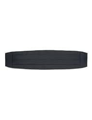 Savile Row Silk Cummerbund Black by The Savile Row Company