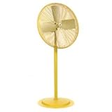 24 Tpi Pedestal Fan Non Oscillating - Yellow Powder Coat