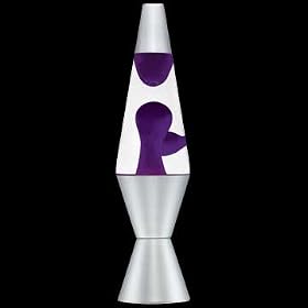 Lava Lamp Original Brand 20 oz - Purple Wax with Clear Liquid from Lava Lamps