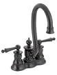 Moen S612WR Waterhill Two-handle High Arc Bar Faucet Wrought Iron