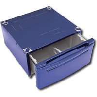Riviera Blue 14" Pedestal with Drawer 