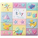 Amanda Blu Plush Top Fabric Postbound 12 x 12 Album - Baby Quilt