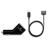 Kensington Car Charger for iPod and iPhone 1G, 3G (Black)