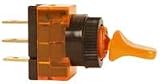 IMPERIAL 81807 LIGHTED SPST TOGGLE SWITCH AMBER (PACK OF 5)