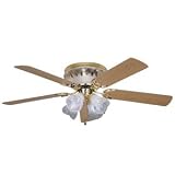 Emerson CF875SPB Crystal LX Traditional Polished Brass Ceiling Fan 52 Blade Span