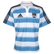 adidas Argentina Rugby Union Home Shirt 2011 2012 White/Col Blue Extra Lge - size XXX/Large 48''-50'' Chest adidas Argentina Rugby Union Home Shirt 2011 2012 White/Col Blue Extra Lge - size XXX/Large 48''-50'' Chest