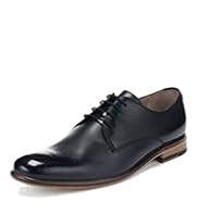 Autograph Leather Lace Up Plain Gibson Shoes
