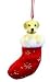 Yellow Labrador Retriever Stocking Ornament by ES