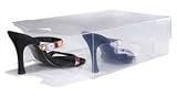 10 Stackable Ladies Clear Shoe Storage Boxes