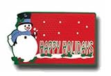 Snowman Holiday Doormat/Welcome Mat