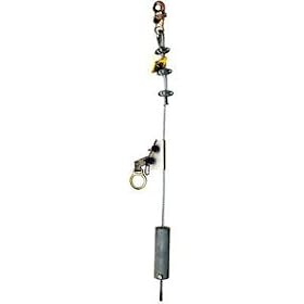 DBI SALA 5000338 Lad-Saf static wire rope grab fits 3/8" diameter 7x19 galvanized or stainless steel cable