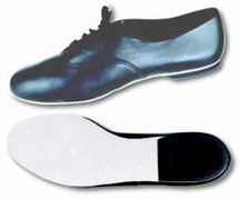 Men's Black All Leather Jazz Oxfords Jazz Shoes