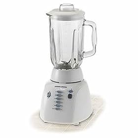 BLACK and DECKER BL10450G 10 speed 450WATT GLASS JAR BLENDER ICE CRUSH WHITE by 