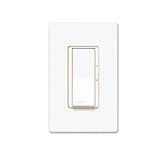 Lutron Diva DVFSQ-F-WH - Single Pole/3-Way - 3 Speed Quiet Fan Control - Paddle and Slide Switch - 1.5 Amps - White