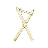 Winter Sports - Crossed Ski Charm