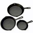 3 Pc. Cast Iron Skillets
