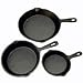 3 Pc. Cast Iron Skillets