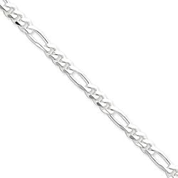 Sterling Silver 5.25mm Figaro Chain