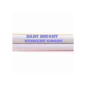 2 X  FITTED COTBED  SHEETS  140 X 70 CM  100% COTTON CHOOSE FROM PINK, BLUE, CREAM OR WHITE