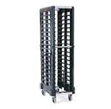 Black Rubbermaid 3317 Max System End Load Steam Table Pan Rack - 18 Slots (FG331700)