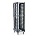 Black Rubbermaid 3317 Max System End Load Steam Table Pan Rack - 18 Slots (FG331700)