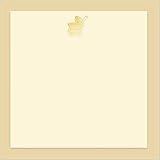 Hallmark- Gold Stroller Overlay-Invitations & Announcements