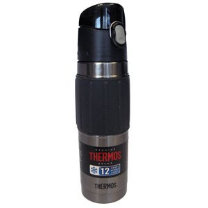 THERMOS VACUUM INSULATED 18 0Z HYDRATION BOTTLE SS/CHARCOAL