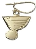 St Louis Blues 14K Gold Dangle Earrings
