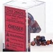 Chessex Dice: Polyhedral 7-Die Gemini Dice Set - Blue & Red w/gold