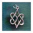 Celtic Jewelry Love Hearts Knot Sterling Knotwork Charm