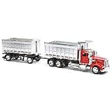 1/43 D/C Kenworth W900 Double Dump Truck
