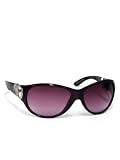LIZ CLAIBORNE Sunglasses Oval Wine Plastic with Silver Accents - B001F1Y23O
