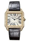 Cartier WH100451 Santos Silver Dial Leather Women's Watch