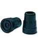 Cane Tips 7/8 Inches Black Color by Apex-Carex - 1 Pair (#A719-00)