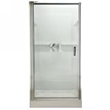 American Standard Framed Steam Mist Glass Pivot Narrow Strike Shower Door with D Handle for 29-1/8 to 30-7/8 Opening AM0206D.430.006NS