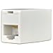 RJ-45 (F) to RJ-45 (F) Ethernet Inline Coupler (White) - Extend the Length of Two Ethernet Cables!