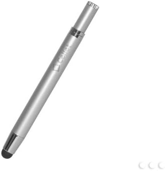 Kyocera Torque XT Silver Compact Aluminum 2 in 1 Stylus Pen with Anodized Finish