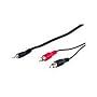 1,5m Kabel 3,5mm KLinke Stecker auf 2 StereoCinch Chinch Stecker